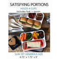 thumbnail image 2 of Bento Boxes for Adults | Bento-Box Lunch Set Containers for Meal Prep School or Work for Big Kids, Teens, Women, Men, 3 Compartments Japanese Style | Grey Black Large 2 Pack, 2 of 8