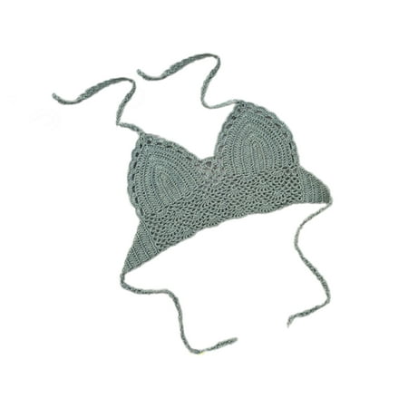 ROZYARD Crochet Halterneck Swim wear Top for Women  Crochet Crop Top
