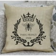 thumbnail image 2 of Paris Bee and Crown Wreath Stencil, 2 of 2
