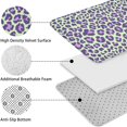 thumbnail image 5 of Green and Purple Of Leopard Print Bathroom Rugs Sets 3 Piece,Toilet Cover Set,Absorbent Non Slip Bathroom Mats Sets with U-Shaped Contour Rug Toilet Rug Set, 5 of 5