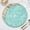 Aqua, variant on Fennco Style Resin Enchanted Seashell Placemat 14" Round, 1-Piece - Aqua Ocean-Inspired Table Mat Heat Resistant Insulation for Home, Boho Décor, Dining Table, Banquets, Special Events