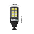 thumbnail image 4 of Xihbxyly Luz Solar para Patio, Lámpara con Sensor de Movimiento de Gran Angular, Distancia de Detección de 4,8 Metros, Ip65, Resistente Al Agua, para Jardín, Seguridad de Caminos, Iluminación Exterio, 4 of 7