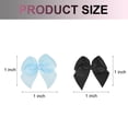 thumbnail image 2 of Uxcell 100Pcs Mini Ribbon Bows 1" Mini Fabric Satin Ribbon Flower Bows Black & Blue, 2 of 4
