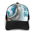 thumbnail image 3 of Yiaed Let's go Travel Print Baseball Cap Dad Hat Polo Style Plain Blank Adjustable Size, 3 of 5