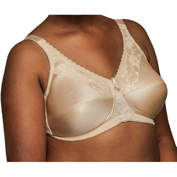 BIMEI Front-Closure Mastectomy Bra Pocket Bra for Silicone Breast forms  8405,White,38B