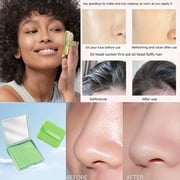 300Pcs Oil Absorbing Face Paper Compact With Mirror and Powder Puff, Portable Blotting Paper for Shine Control, T-Zone Oil Control, Makeup Touch Up, Lightweight Travel Beauty Tool