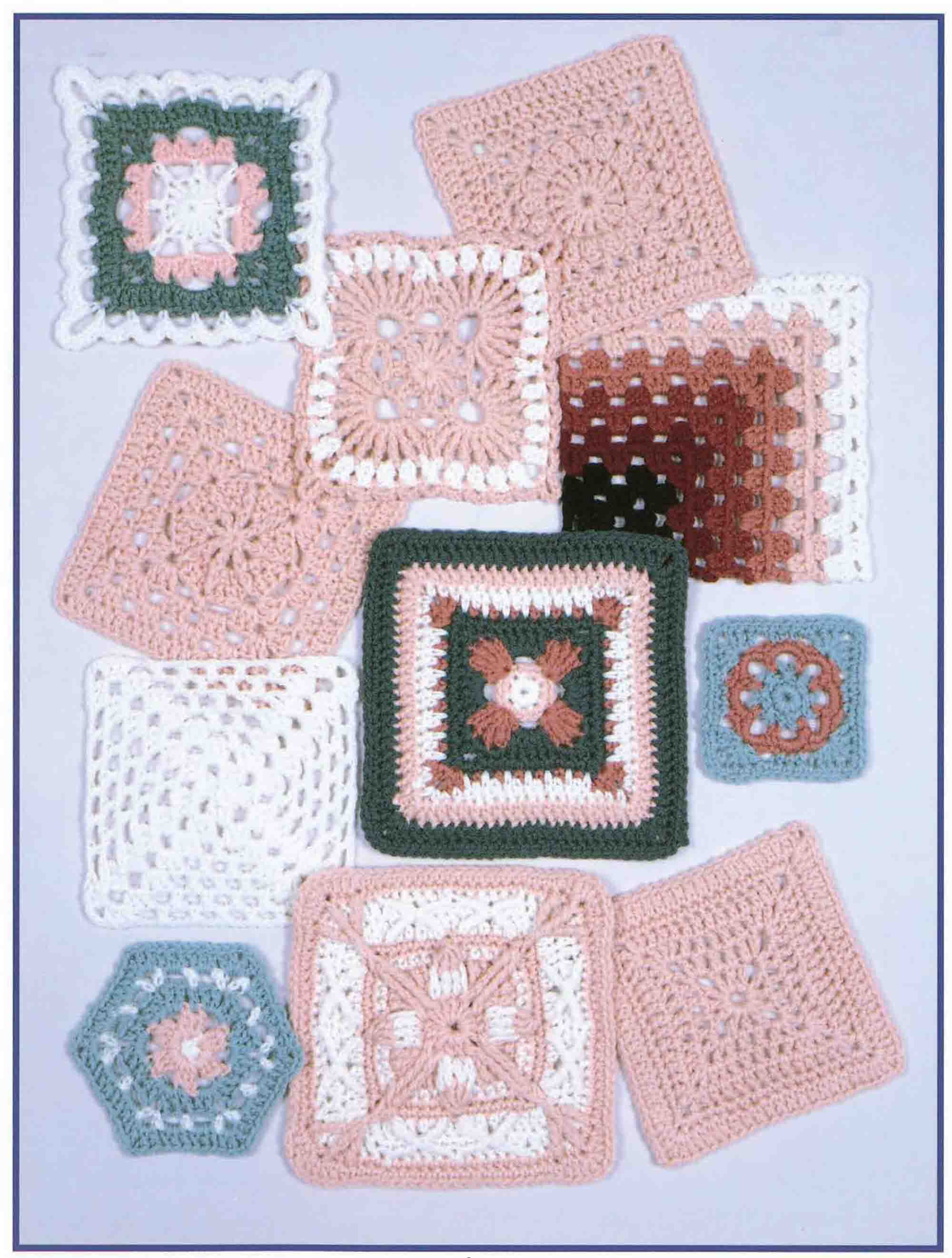 Leisure Arts 99 Granny Squares To Crochet Book 