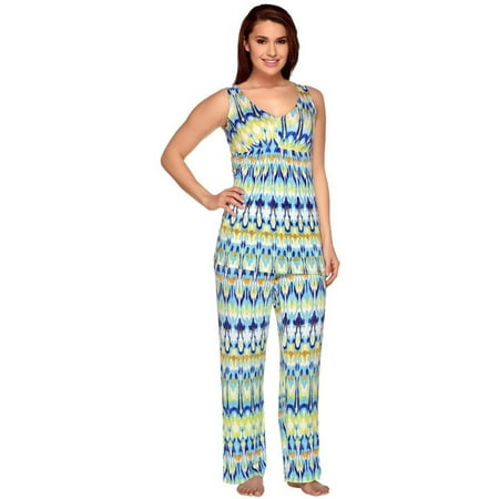 Carole Hochman Abstract Ikat Knit Jersey 2-Pc Pajama Set A262421