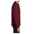 thumbnail image 3 of Mafoose Mens Long Sleeve Essential T-Shirt Cardinal Small, 3 of 6