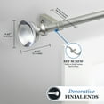 thumbnail image 4 of Mainstays 30-84 in. Shania Adjustable Decorative Window Curtain Rod, 3/4 in. Diameter, 4 of 10