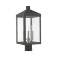 thumbnail image 2 of Livex Lighting - Nyack - 3 Light Outdoor Post Top Lantern in Mid Century Modern, 2 of 2
