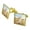Gold, variant on Fennec Fox Square Cufflink Set - Silver or Gold