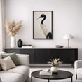 thumbnail image 5 of Framed Canvas Print Crane Bird Wall Art Minimalist Modern Decorative for Living Room Bedroom - 16"x24" BLACK, 5 of 8