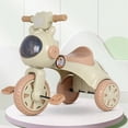 thumbnail image 1 of Children Tricycle, 77.2lb Load Capacity Foldable Light Music Kids Tricycle  for Outdoors for Courtyard, 1 of 7