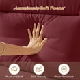 thumbnail image 3 of Muumblus 84" Velvet Sofa, Modern Deep Seat 3-Seater Couch with Nailhead Trim, Curved Arms and Metal Legs for Living Room, Red, 3 of 10