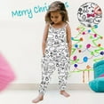 thumbnail image 2 of Combinaison Sans Manches pour Fille Tout-Petit avec Imprimés d'Halloween, Tenue de Pantalon, 2 of 8