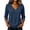 Dark Blue #050, variant on Womens 3/4 Length Sleeve V Neck Tops Trendy Casual Tunic Loose Fit Basic Shirts 2026 S