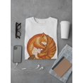 thumbnail image 3 of Orange Squirrel Sleeping T-Shirt Men -Image by Shutterstock, Male Large, 3 of 4