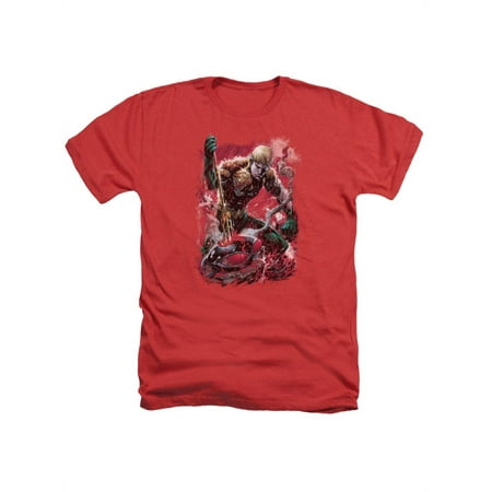 DC Comics Aquaman New 52 Adult Heather T-Shirt Tee