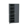 HON SC1872S Assembled Storage Cabinet, 36w x 18-1/4d x 71-3/4h, Charcoal
