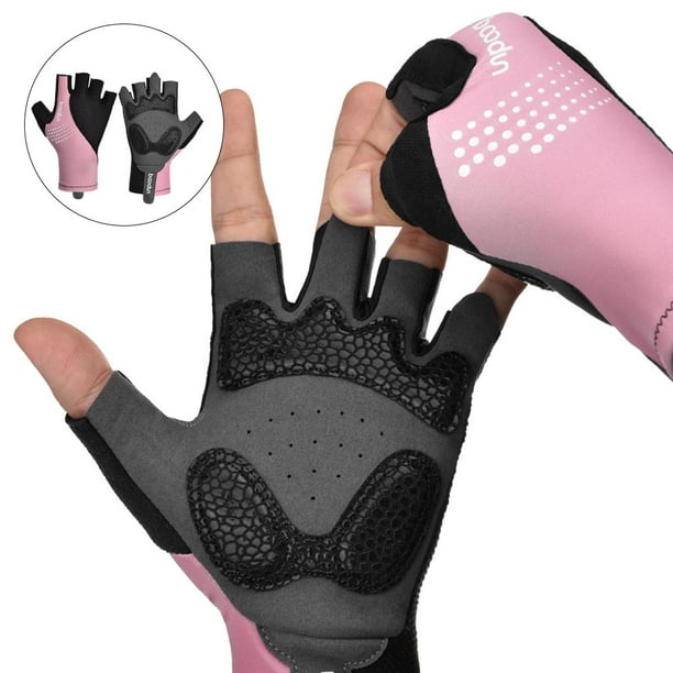 Guantes de ciclismo Sharpla para hombre/mujer medio dedo almohadilla de Gel antideslizante