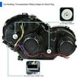 thumbnail image 5 of Spec-D Tuning Black LED Projector Headlights Compatible with 2001-2007 Mercedes-Benz W203 C-Class Sedan, Left + Right Pair Headlamps Assembly, 5 of 8