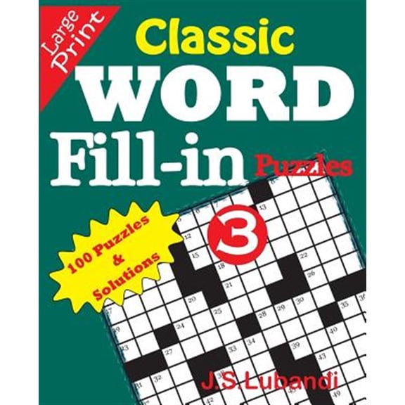 Pre-Owned Classic Word Fill-in Puzzles