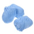 thumbnail image 1 of Mobutofu Fils de Coton pour Crochet 3 Rouleaux pour Bricolage et Perles Bleu Ciel, 1 of 5