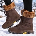 thumbnail image 2 of Dumajo Snow Boots For Women Winter Waterproof Shoes Thickened Faux Fur Lined Frosty Warm Outdoor Boots, 2 of 11