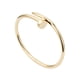 thumbnail image 2 of Brazalete en forma de clavo dorado de oro laminado, 2 of 7