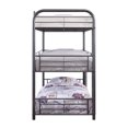 thumbnail image 2 of ACME Cairo Triple Bunk Bed - Twin in Gunmetal, 2 of 4