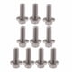 thumbnail image 3 of Inserto de Rosca de 10 Piezas Ticfox Tornillos de Brida Hexagonal de Acero Inoxidable M6 16 mm, 3 of 14