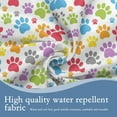 thumbnail image 5 of Paws Print Round Tablecloth 60" Diameter for Indoor and Outdoor,Dog Cat Paw Waterproof Table Cloth Cover Decorative for Party Holiday Dinning Tabletop Home Décor, 5 of 6