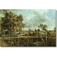 thumbnail image 1 of Ceramic Tile Mural-John Constable Country Painting 220. 36" w x 24" h using (24) 6 x 6 ceramic tiles, 1 of 3