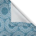 thumbnail image 6 of Ambesonne Aqua Grommet Curtain, Greek Meander Mosaic Tile, 50" x 63", Blue Green White, 6 of 6