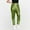Green, variant on Girls Pants Casual Solid Thin Light Patch Leggings Elastic Slim Red