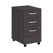 Studio C 3 Drawer Mobile File Cabinet in White - Engineered Wood