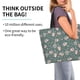 thumbnail image 2 of Disketp Hedgehogs and Flowers Bolsa Tote Estampada para Mujer, Bolso de Hombro y de Mano para Compras y Viajes, 2 of 8
