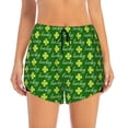 thumbnail image 2 of Balery Happy St. Patrick's Day Pantalones cortos deportivos para mujer con forro y dos bolsillos, elásticos, para entrenamiento, gimnasio, yoga-Large, 2 of 7
