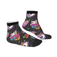 thumbnail image 6 of Salouo Cat Icecream Pattern Unisex Middle Tube Socks,Middle-Finger Knee High Socks Over The Calf Tube Stocking Crew Stockings for Women and Men Tube Socks, 6 of 8