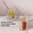 thumbnail image 3 of Plastic Tea Infuser Straw Food Grade Silicone Tea Filter Strainer Long Straw Loose Leaf Steeper Tea Lovers Gifts, 3 of 8