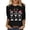 L148-Black, variant on xfsWaSs Womens Christmas 3/4 Sleeve Crew Neck Tee Shirts Fashion Casual T-Shirts Holiday Graphic Tops Ladies Xmas Print Tee Shirts Clothes