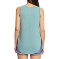 thumbnail image 5 of Women U Neck Solid Color Side Split Scoop Hem Tank Top, 5 of 5