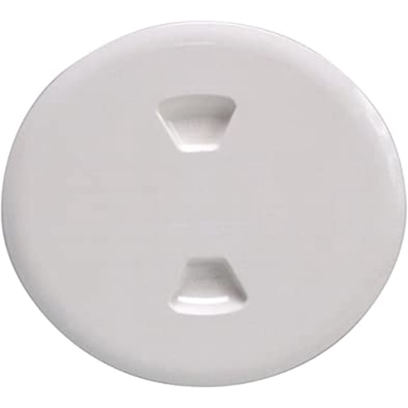 Beckson 5" Twist-Out Deck Plate - White