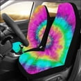thumbnail image 2 of FMSHPON Set of 2 Car Seat Covers Tie Dye Spiral Pattern Universal Auto Front Seats Protector Fits for Car,SUV Sedan,Truck, 2 of 4