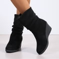 thumbnail image 1 of Mareep Chaussures Décontractées Confortables pour Femmes à Talon Compensé de Couleur Unie Belles Chaussures Cadeau Liquidation, 1 of 9