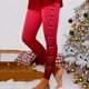 thumbnail image 1 of WILLBEST Leggings de Yoga de Cintura Alta con Estampado Navideño para Mujer, Cómodos, Elásticos Y Deportivos, 2194 Extra Grande, 1 of 4