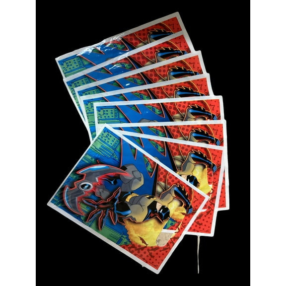 16pk Batman Dark Knight Goodie Bag 6.5in x9in - Batman Party Bag