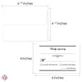 thumbnail image 5 of RSVP Wedding Return Cards - Blank Response Reply Card for Wedding, Rehearsal Dinner, Baby Shower, Bridal, Birthday, Engagement, Bachelorette Party - Card Size 4 x 6 and A6 Envelopes - 50 Per Pack, 5 of 5