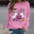 thumbnail image 5 of Kezqiaxn Crewneck Sweatshirts Women Halloween Costumes Long Sleeve Casual Pullover Tops Womens Sweatshirt Fall Winter Clothes, 5 of 6